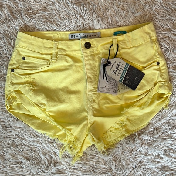 New with tags yellow shorts - Picture 1 of 6